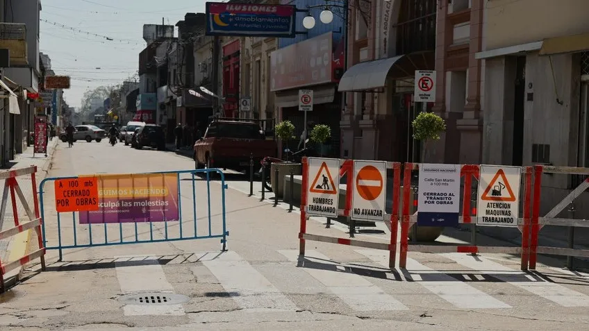 Distrito Histórico Avanzan las obras sobre calle San Martín