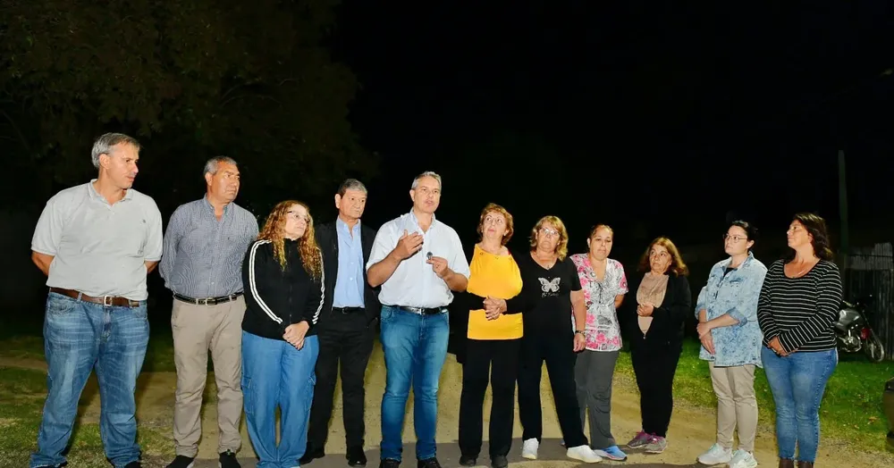 Siguen las obras de iluminación en Chacabuco