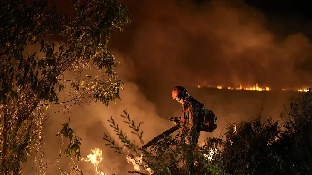 Incendios en el Pantanal de Brasil.