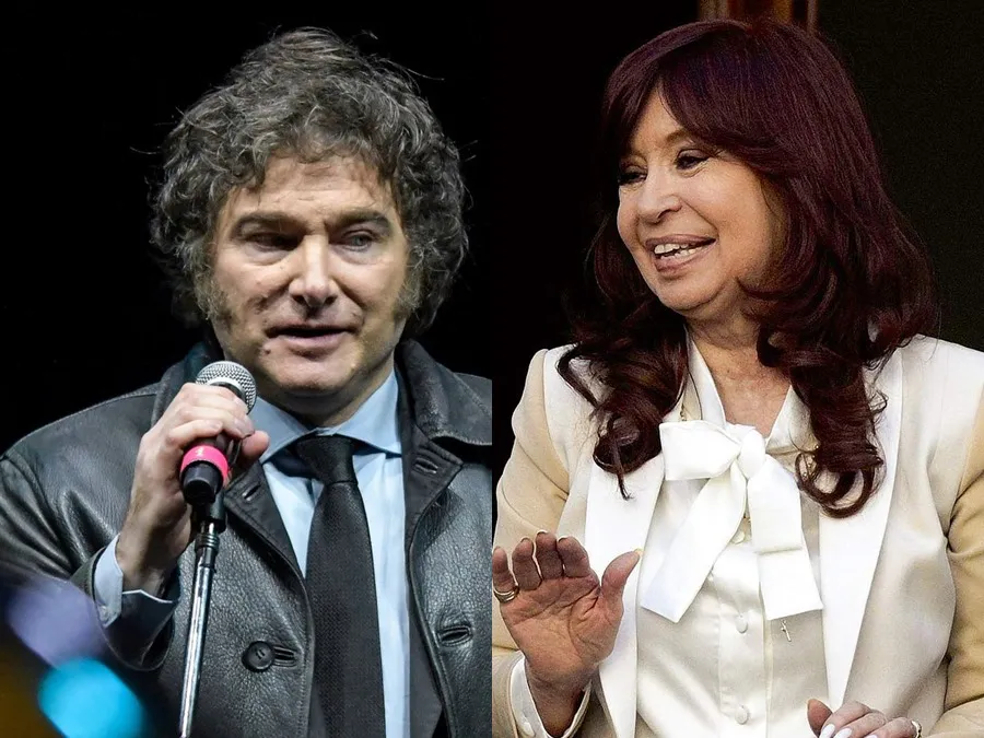 Javier Milei y Cristina Kirchner