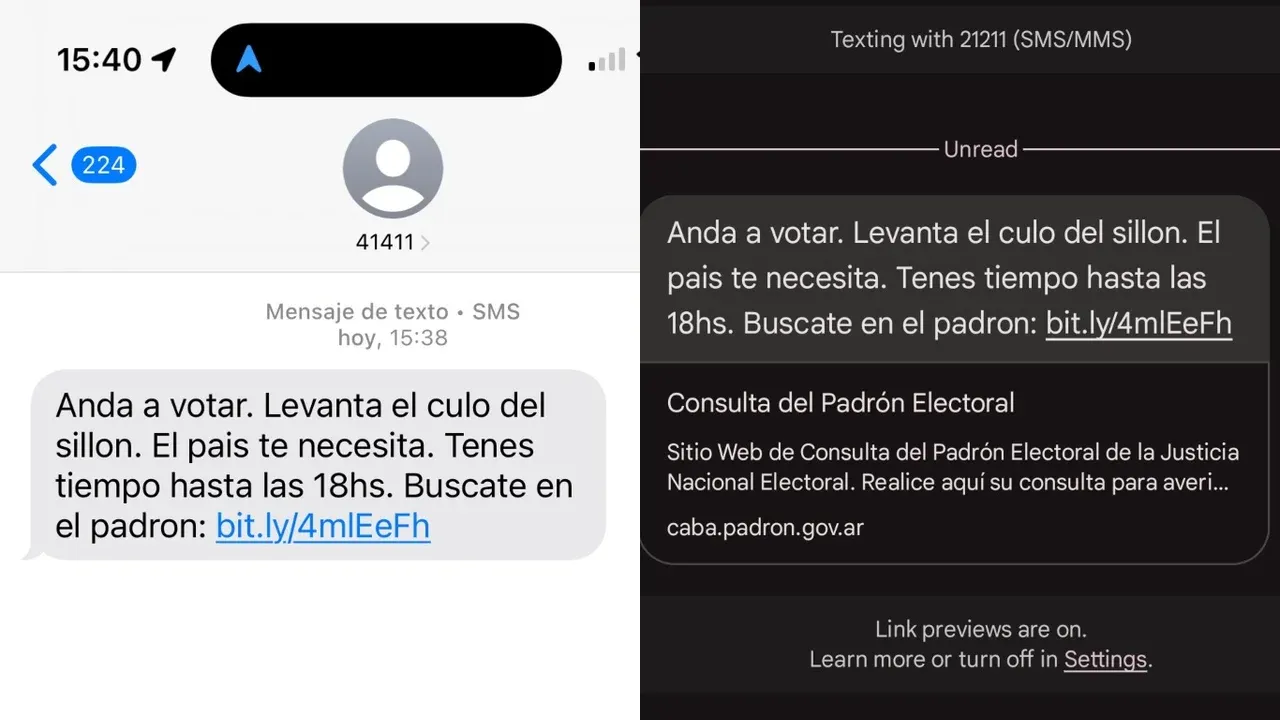 Mensaje para ir a votar Caba 2025