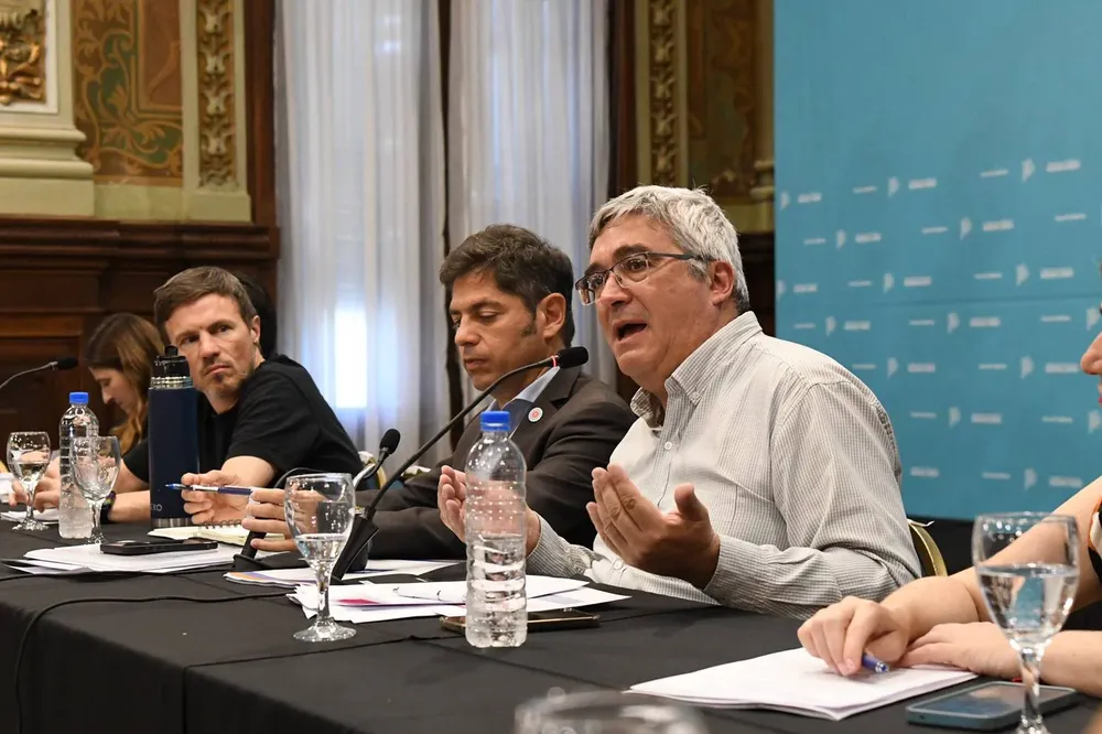 Costa, Kicillof y Rodríguez.