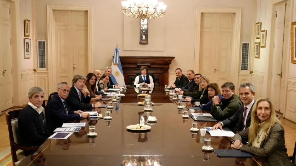 Javier Milei y sus ministros