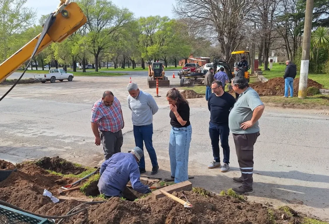 Marini supervisó obra 3