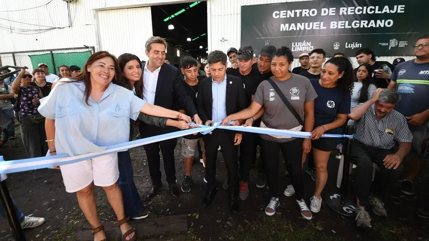 Boto y Kicillof inauguraron el Centro de Reciclado “Manuel Belgrano”