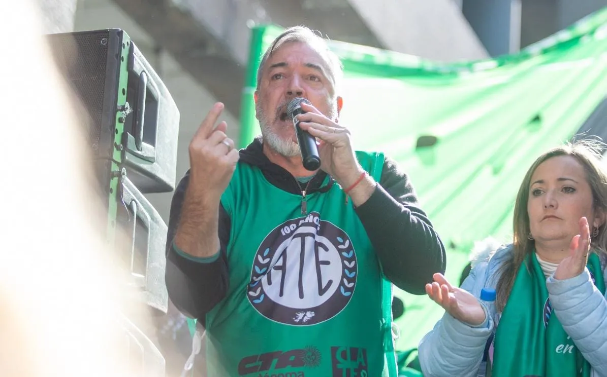 Rodolfo Aguiar, de la Asociación Trabajadores del Estado (ATE)