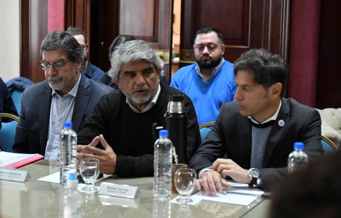 Kicillof, Correa y Sileoni