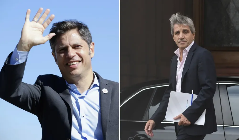 Kicillof y Caputo.
