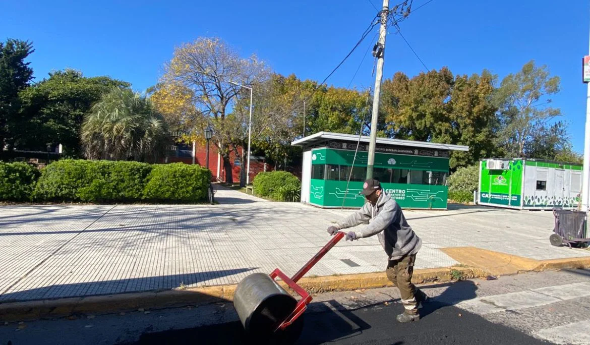 Avanzan las obras en Esteban Echeverría.