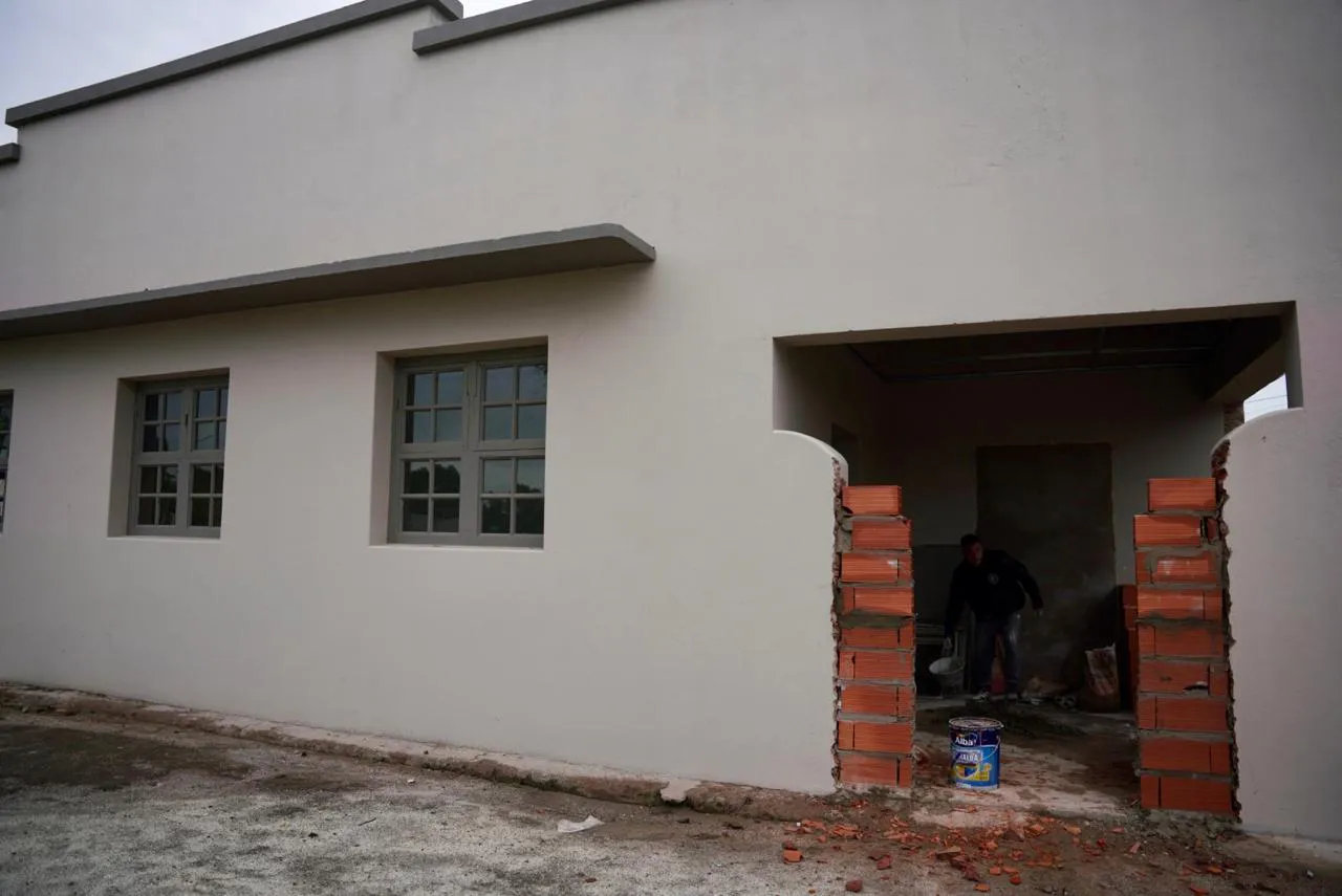 Avance de obra del CAPS Milagros, Dirección de Deportes y Adultos Mayores