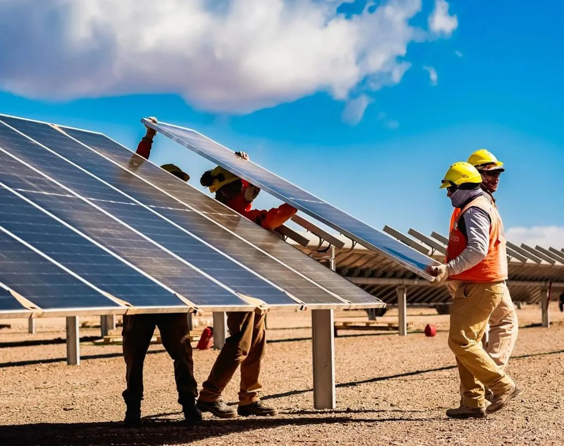 Paneles solares.