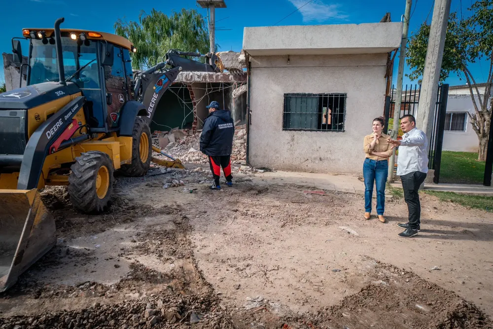 Mariel Fernández acompañó el derribo de un bunker narco en Cuartel V