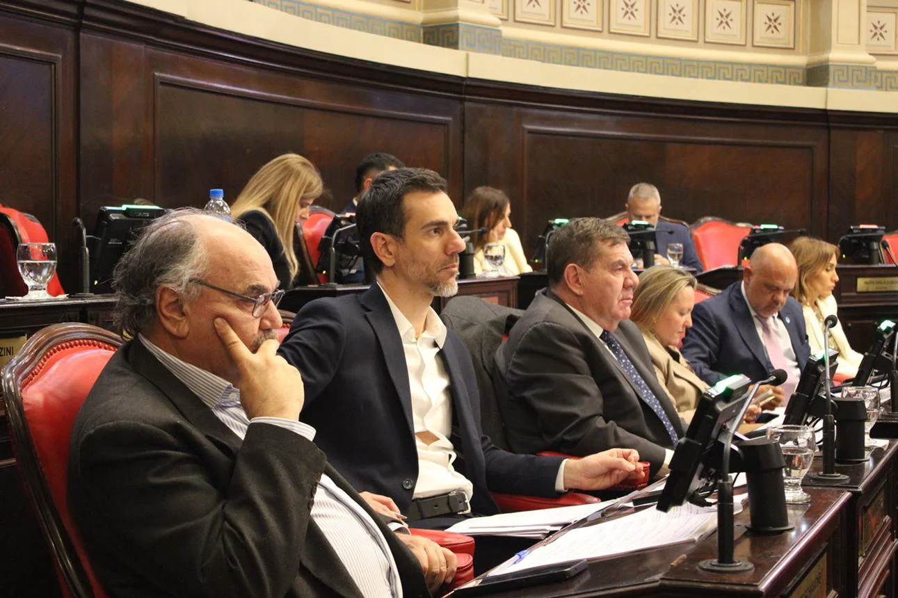 Bloque PRO bonaerense en el Senado.