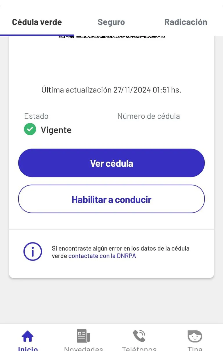 Fin de la cédula azul: cómo autorizar a terceros desde el celular