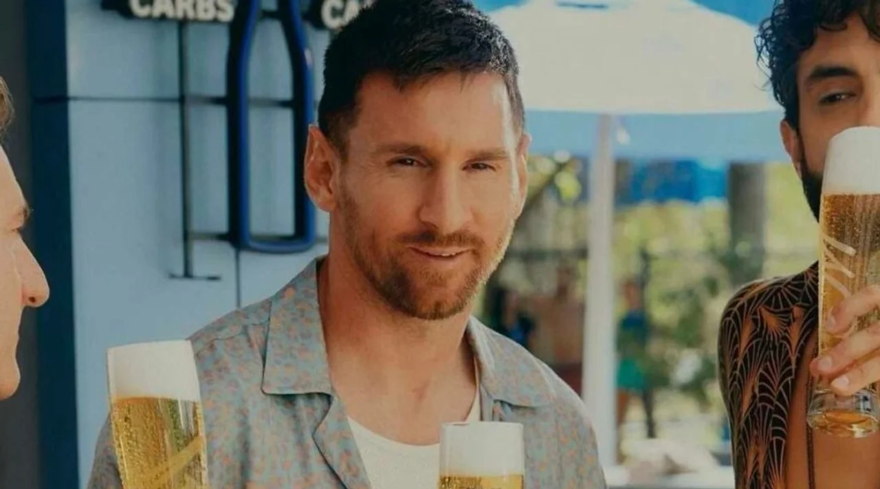 Lionel Messi en comercial de cerveza Lionel Messi 