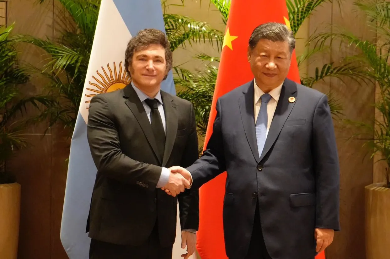 Milei junto a Xi Jinping.