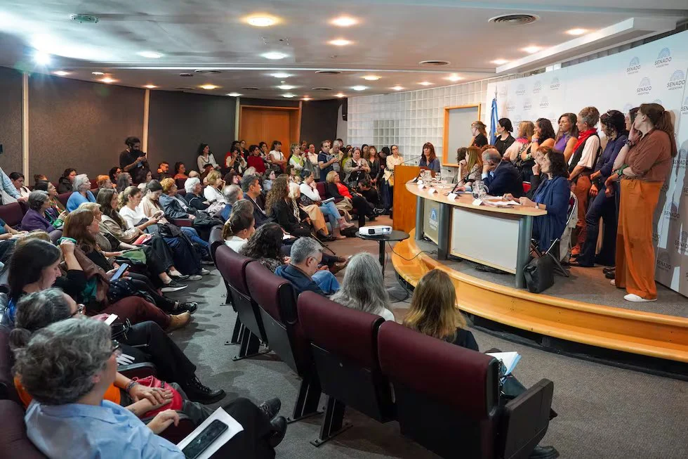 Conversatorio en el Senado "contra la criminalización de quienes denuncian violencia".