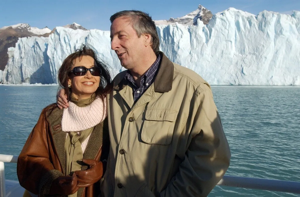 Cristina y Néstor Kirchner en El Calafate