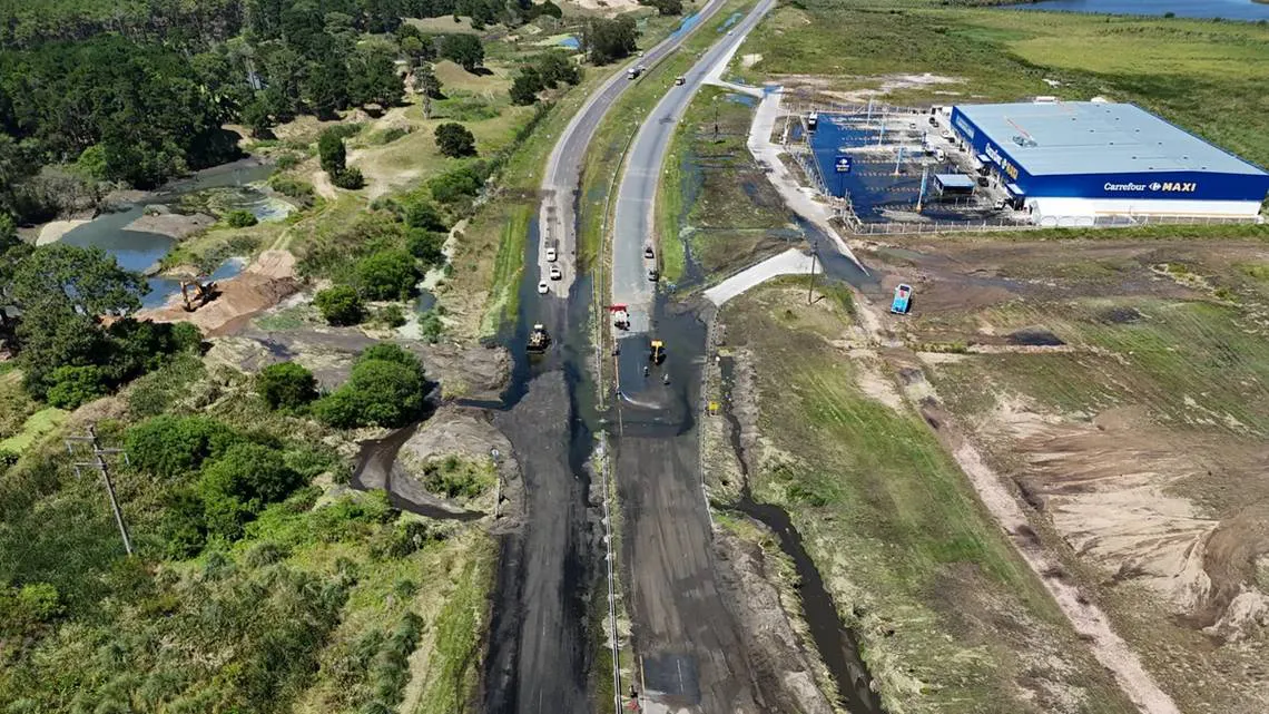 Desborde cloacal en Pinamar