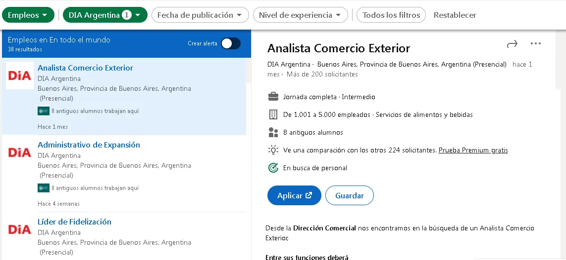Buscan empleados para supermercados Día: Cómo postularse y ganar entre $90.000 y $295.000 mensuales