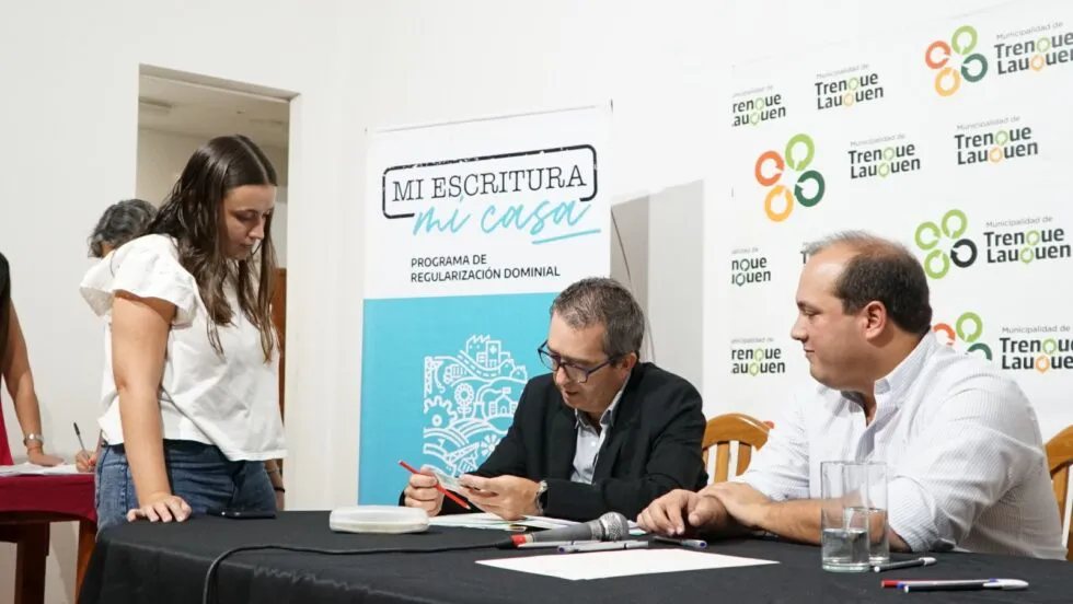 En Trenque Lauquen, se firmaron 56 escrituras.
