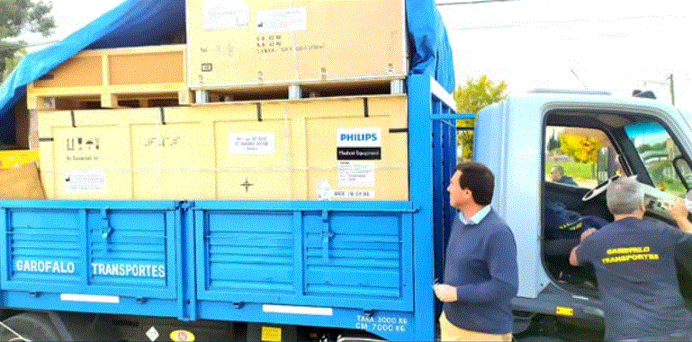 Chalde recibió el nuevo tomógrafo en el Hospital