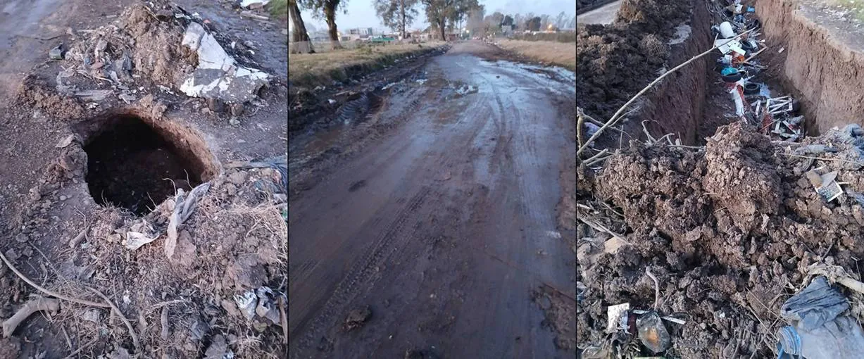 Reclamo vecinal por el estado de la calle Valentín Alsina en Zárate