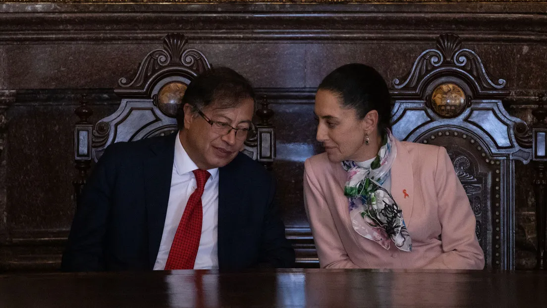 Gustavo Petro y Claudia Sheinbaum.