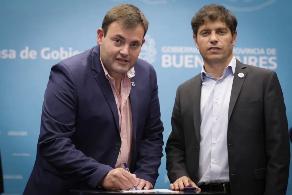 Román Bouvier y Axel Kicillof