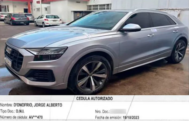 El Audi por el que procesaron a D’Onofrio