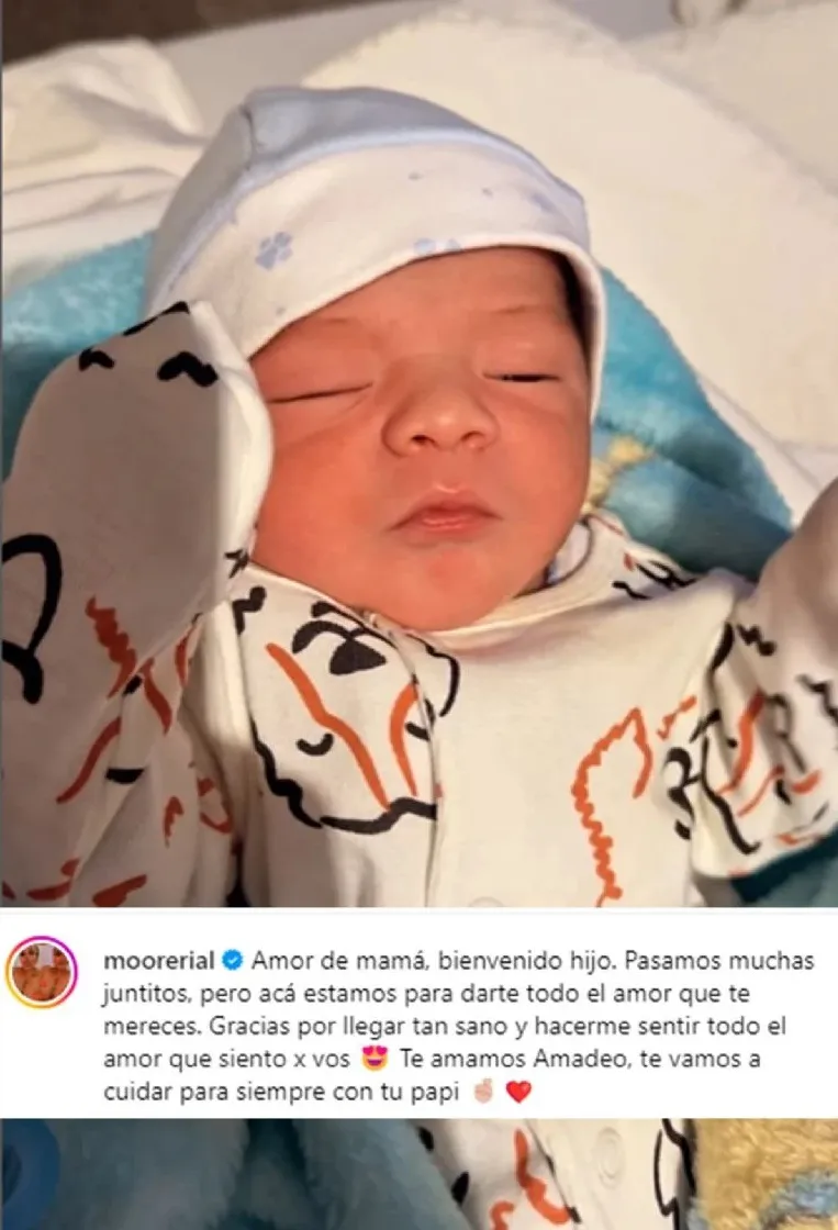 Morena Rial presentó a Amadeo: mirá las tiernas imágenes