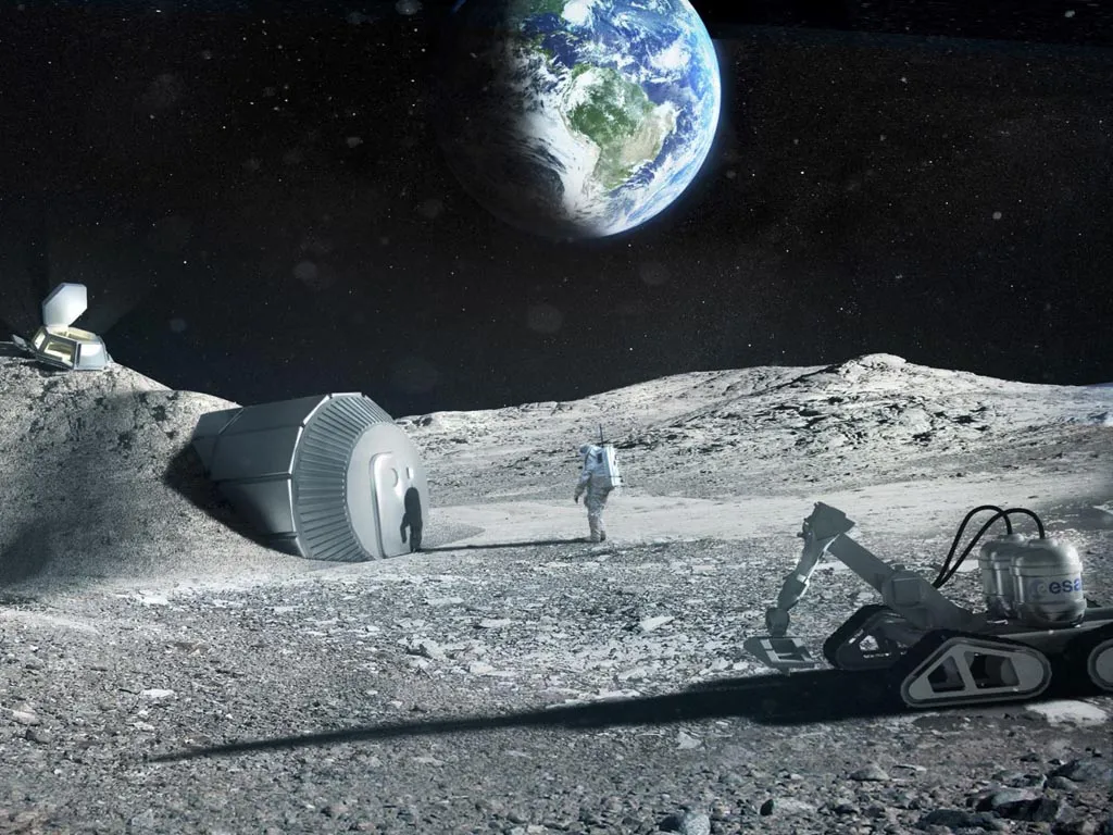 Estación lunar (imagen ilustrativa).