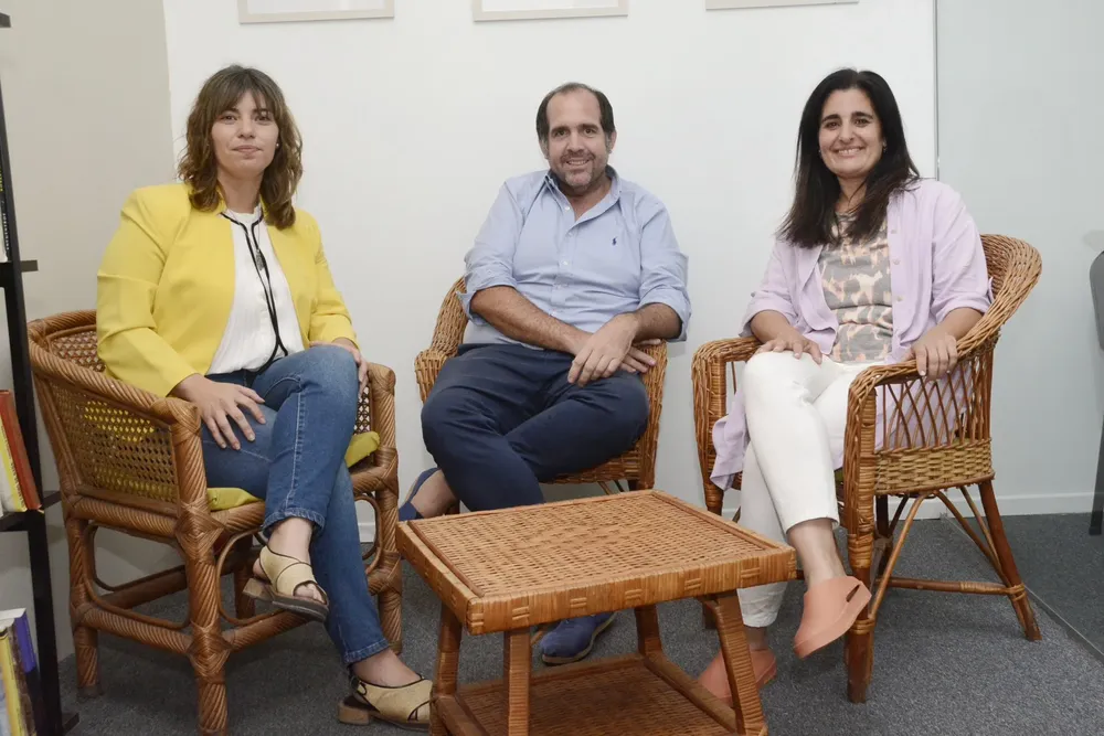 Romina Braga, Luciano Bugallo y Maricel Etchecoin