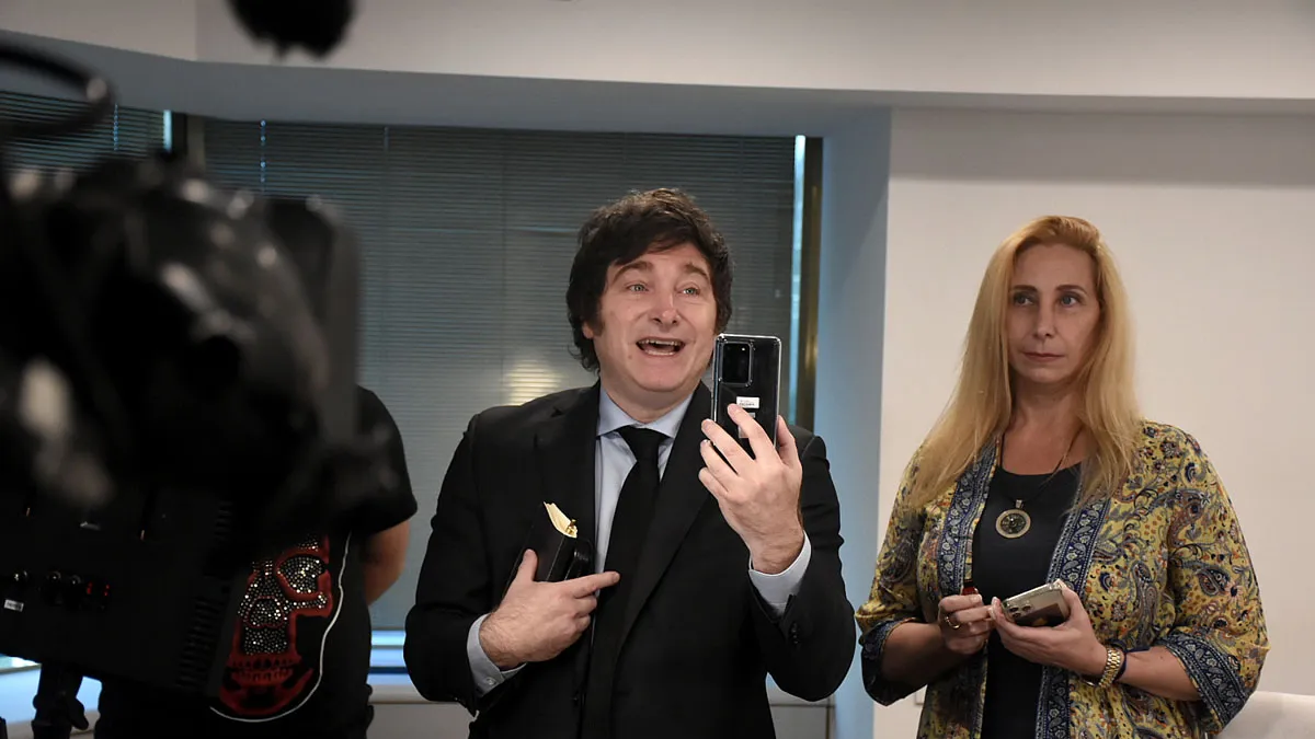 Javier y Karina Milei 