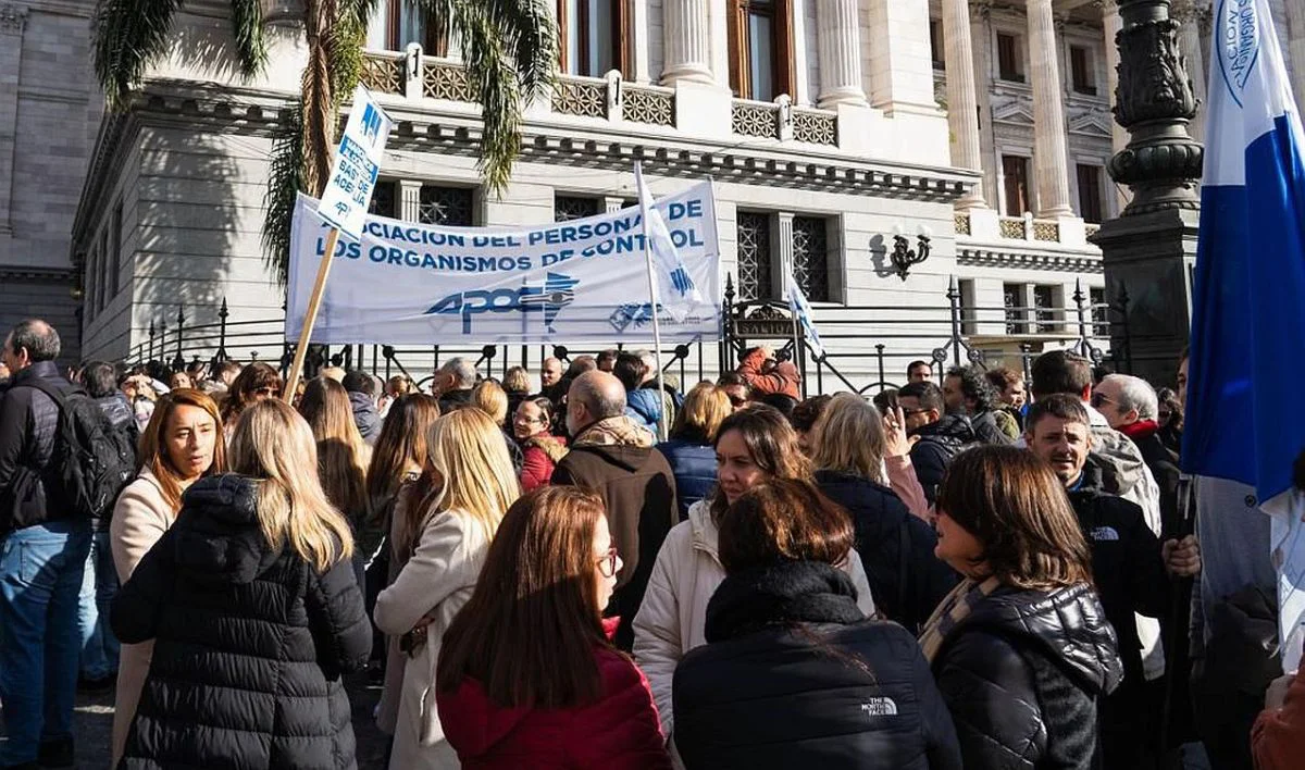 Protesta de la APOC bonaerense.