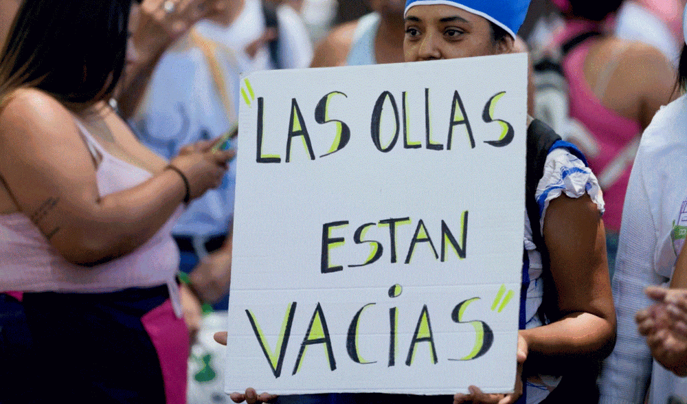 Organizaciones sociales protestarán contra el ajuste del Gobierno de Milei.