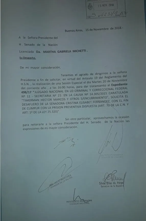 ¿Cómo será el tratamiento del desafuero de CFK?