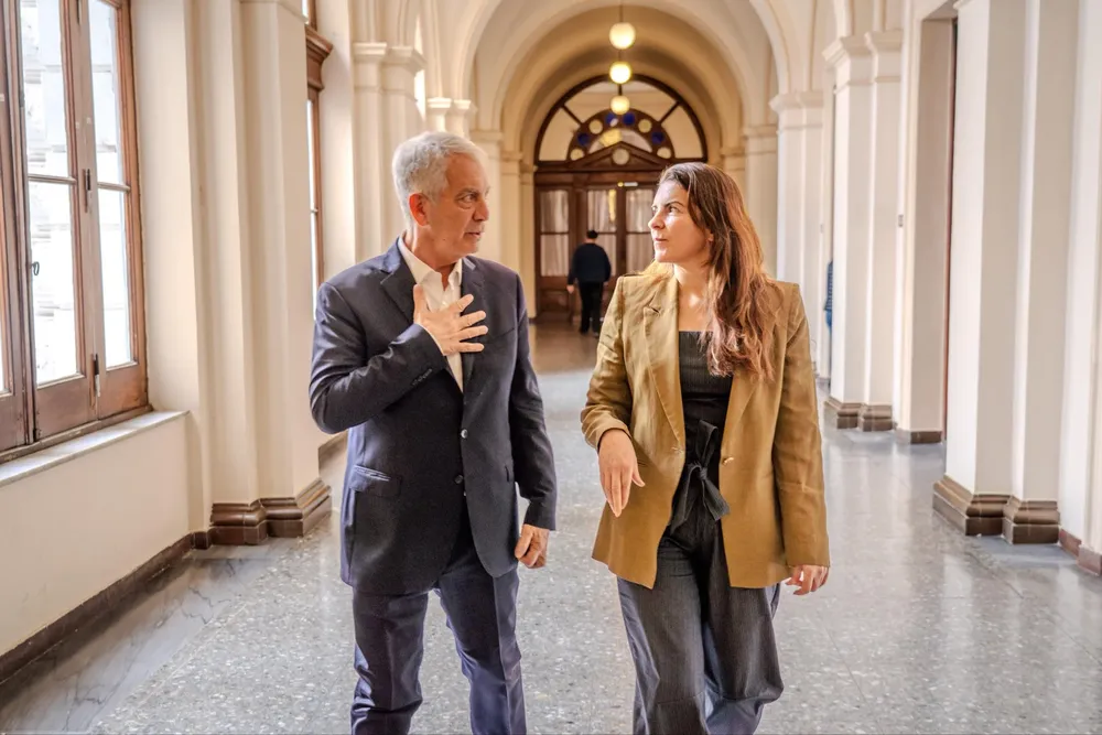 Julio Alak y Mariel Fernández