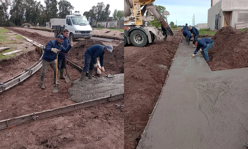 Siguen las obras en Laguna Alsina.