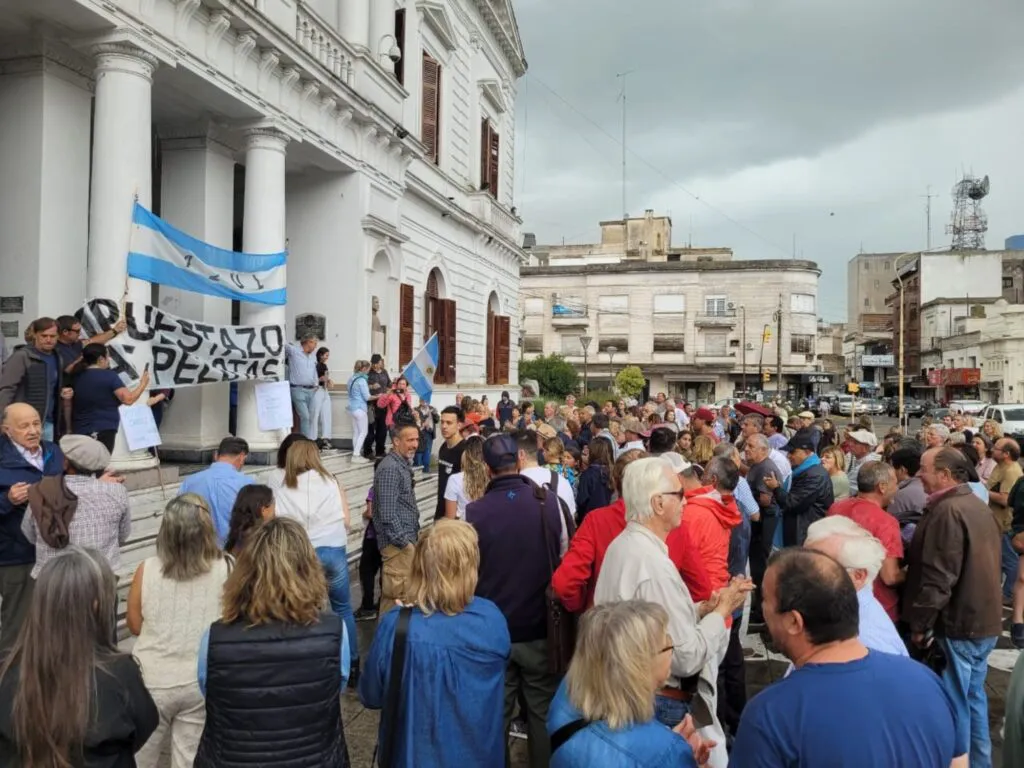 Protesta de productores rurales de Azul