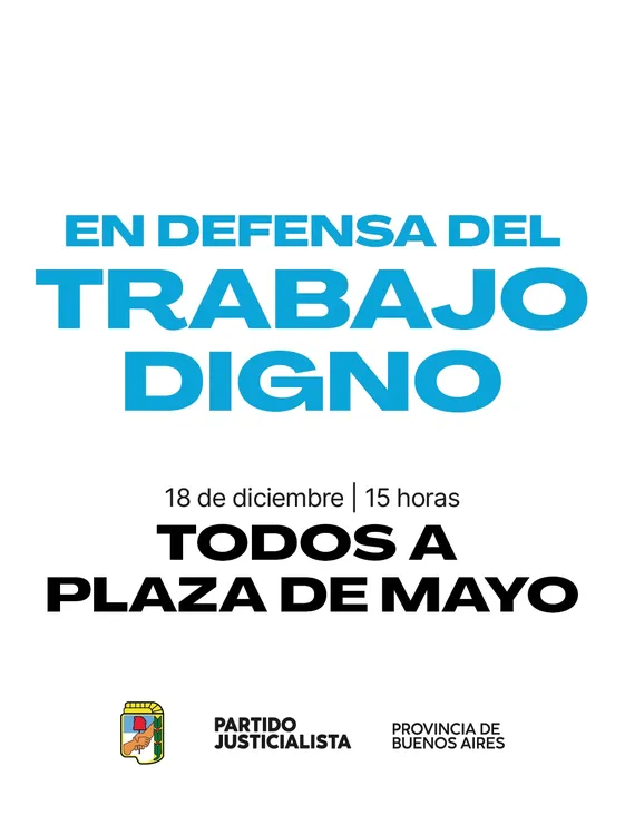 Convocatoria del PJ PBA a la marcha de la CGT Convocatoria del PJ PBA a la marcha de la CGT
