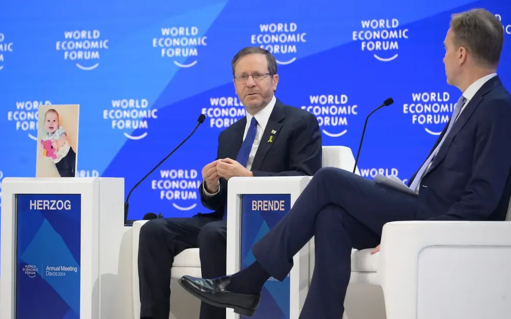 Isaac Herzog en Davos 