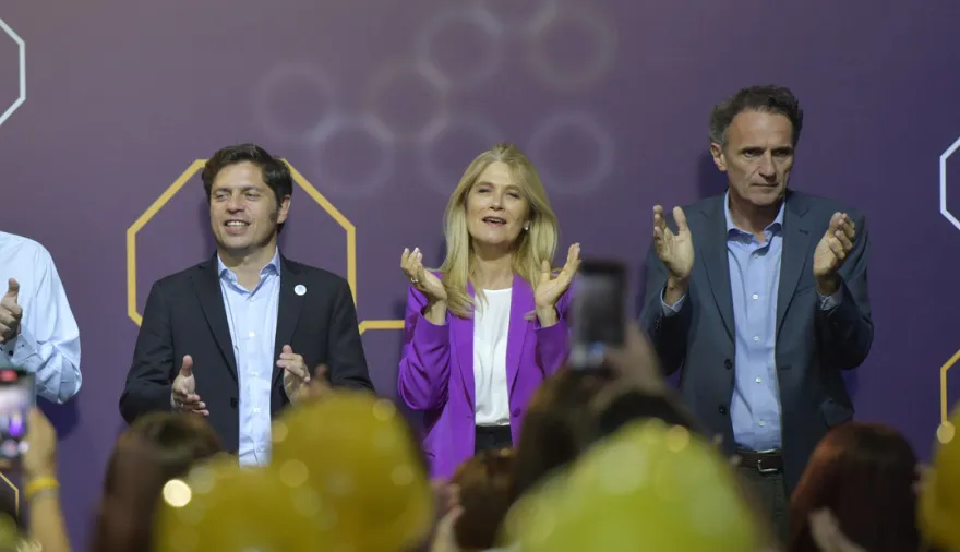 Kicillof junto a Katopodis y Magario