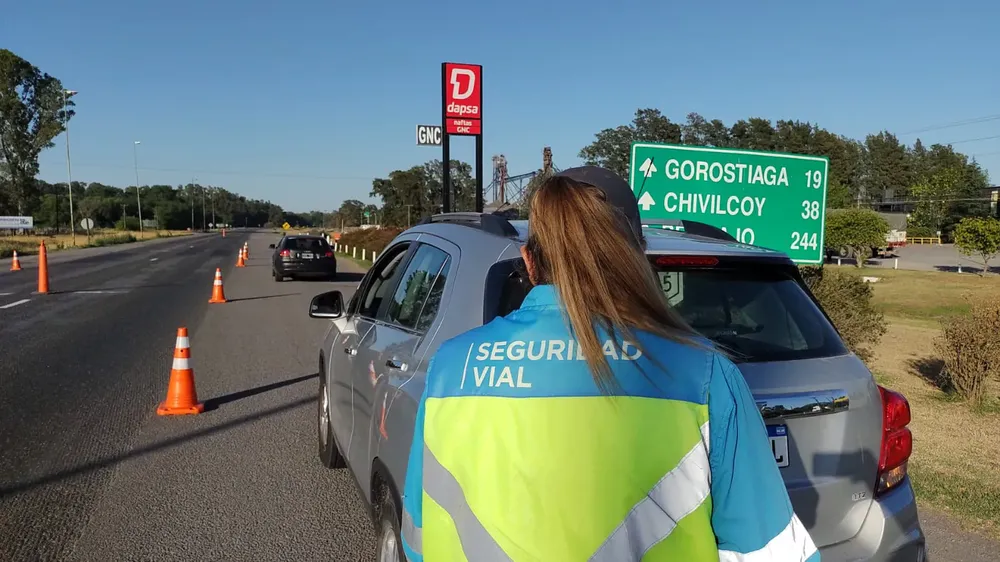 Control de tránsito en provincia de Buenos Aires