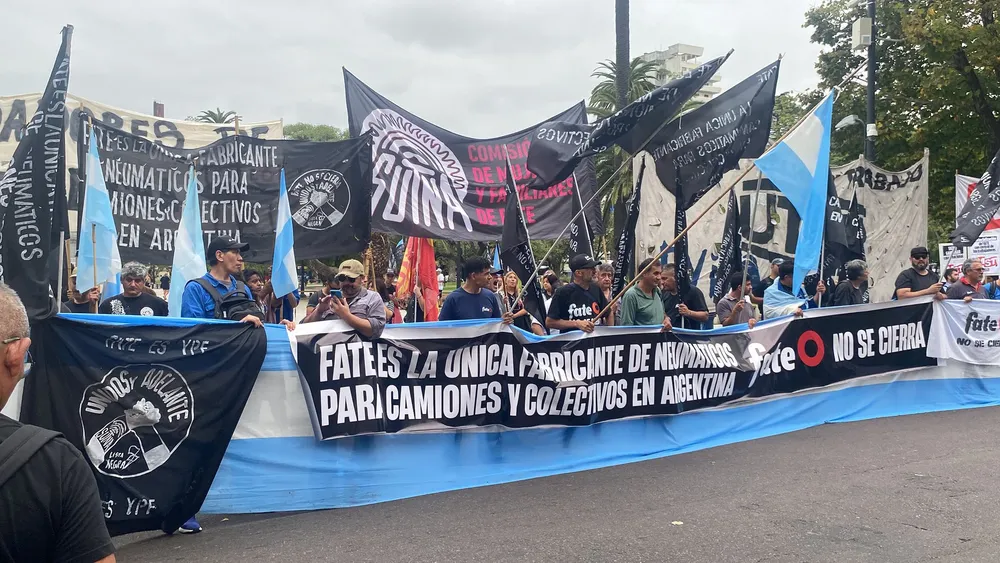 Protesta del SUTNA en La Plata