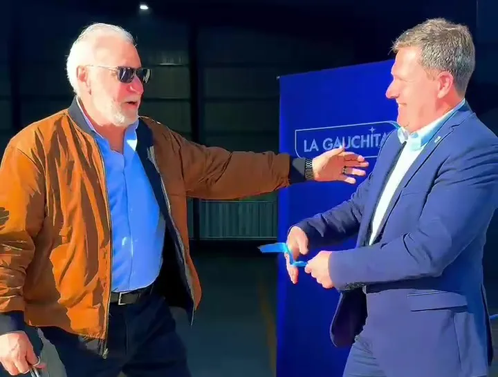 Bouvier acompañó la inauguración de la nueva planta de La Gauchita