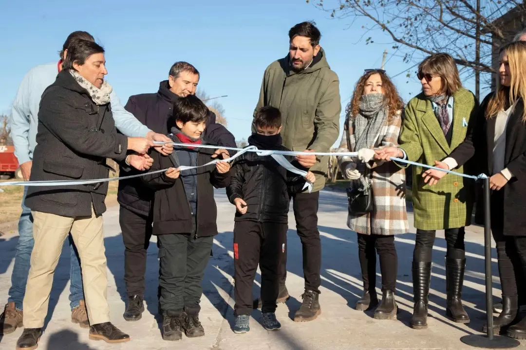 Nuevo pavimento en Daireaux.