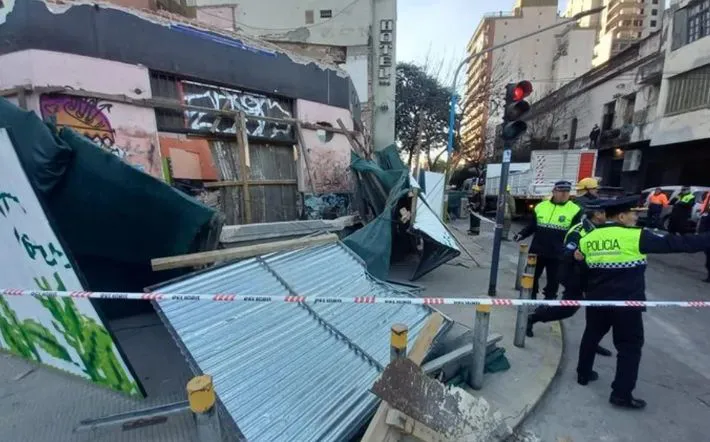 Seis obreros resultaron heridos en el derrumbe