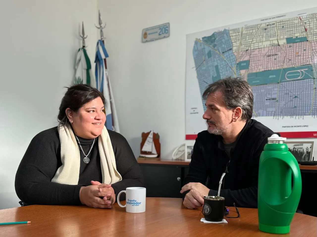 Débora Ruiz Ceballos y Sebastián Galmarini