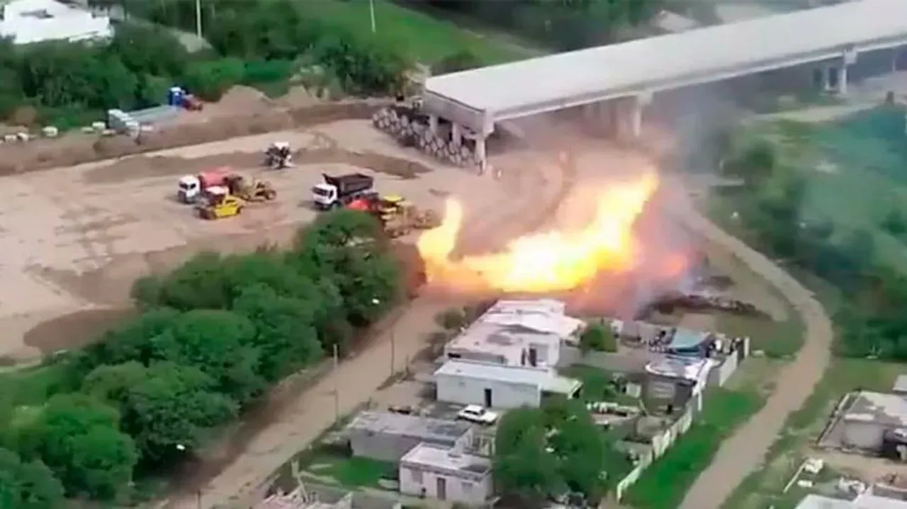 Explotó un gasoducto en Córdoba